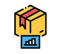 Delivery box animated icon Stonim